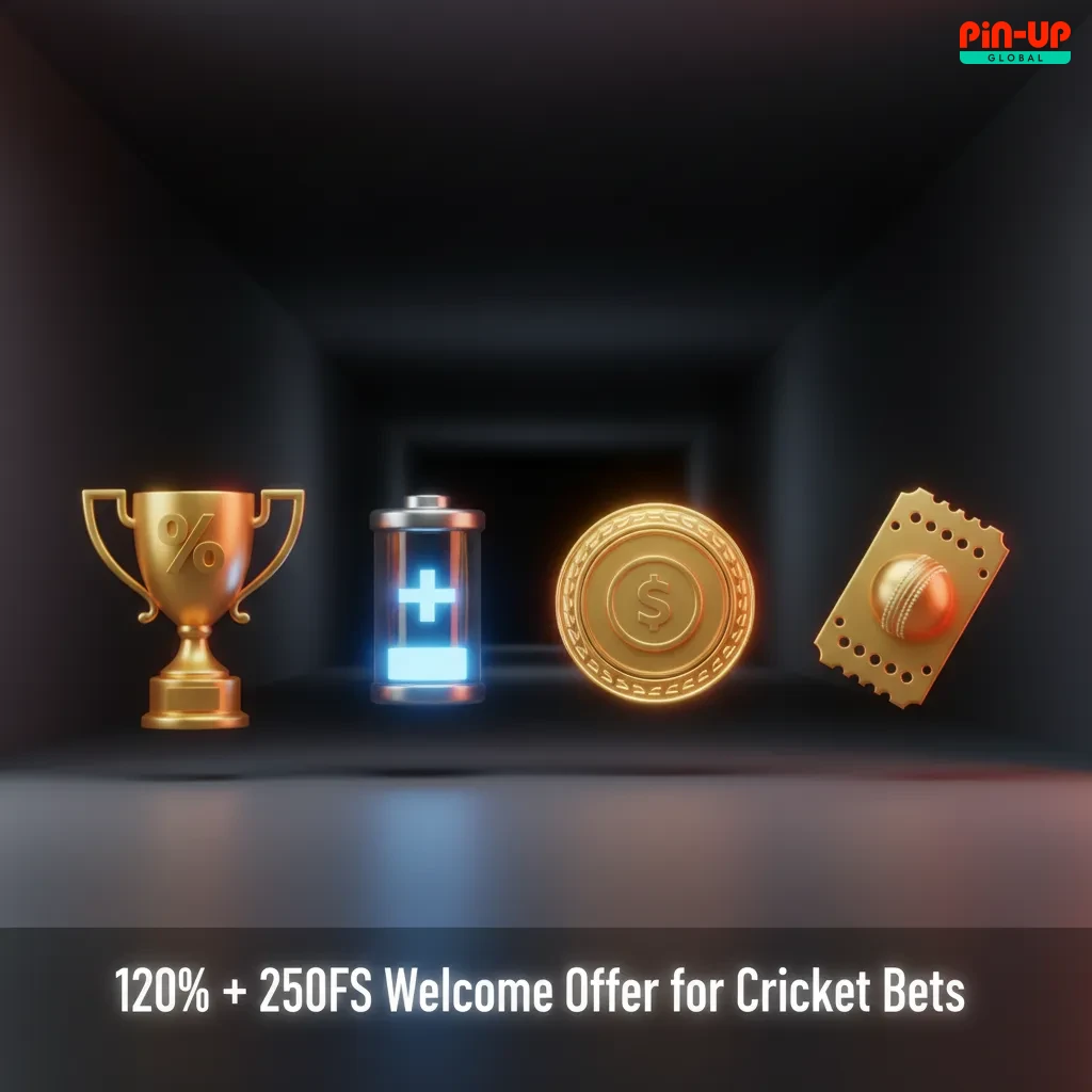 Pin‑Up 120% sports bonus up to ₦9,000,000 + 250 Free Spins for cricket bets. First deposit, enter promo code to claim.