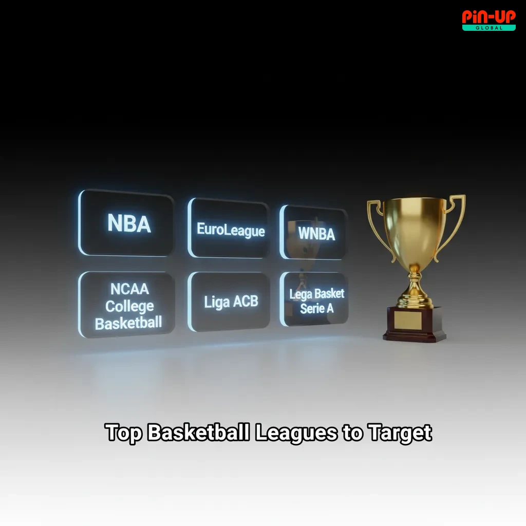Top basketball leagues for betting: NBA, WNBA, EuroLeague, EuroCup, BCL, FIBA events, BAL; pre-match and live markets.